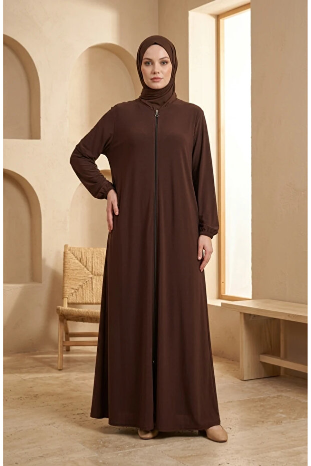 فيرايس بسحاب وأكمام مطاطية 0327-02 بني