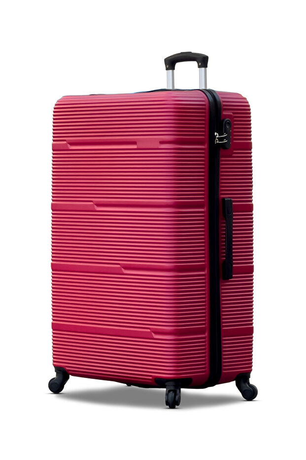 Hard Shell Horizon Line ABS Lightweight 32 Inch (36-40KG) Luggage, Combination Lock Suitcase