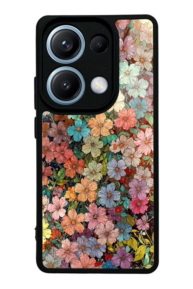Xiaomi Redmi Note 13 Pro 4g Glossy Phone Case with Floral Tapestry Design