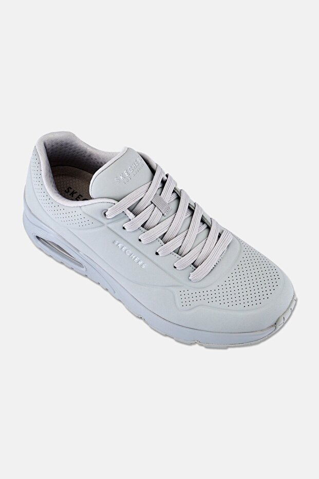 Men Uno-Stand On Air Lace Up Sneaker Shoes, Light Grey
