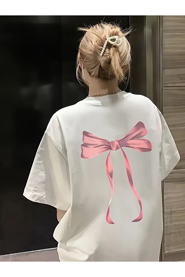 تيشيرت مطبوع بقصة مريحة للجنسين