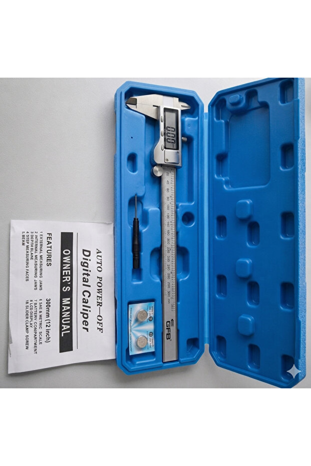 Stainless Steel Digital Display Caliper 300mm Precision Measurement with Handheld Thickness Gauge Features