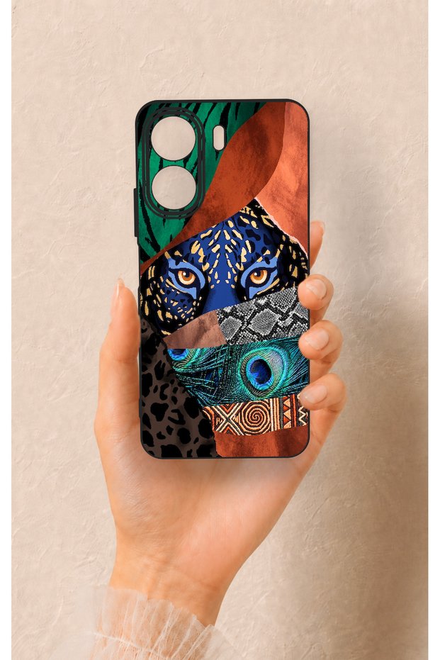 Redmi 13C Compatible Amazon Tiger Pattern Silicone Case