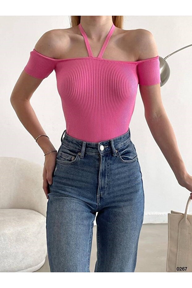 Knitwear Blouse Tr0267 Pink