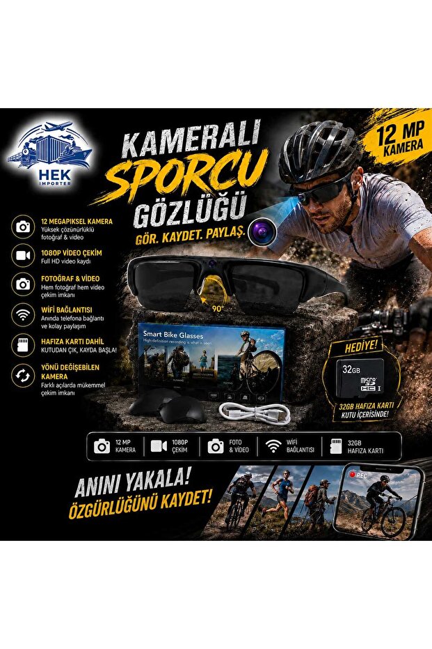 KAMERALI GÖZLÜK