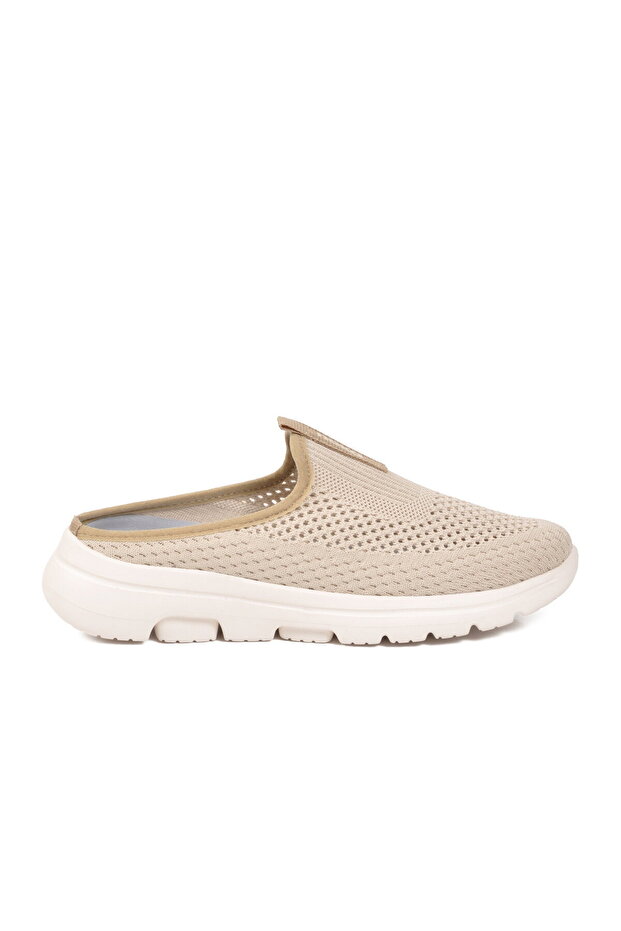 Beige Mesh Lightweight Unisex Slippers Nina g