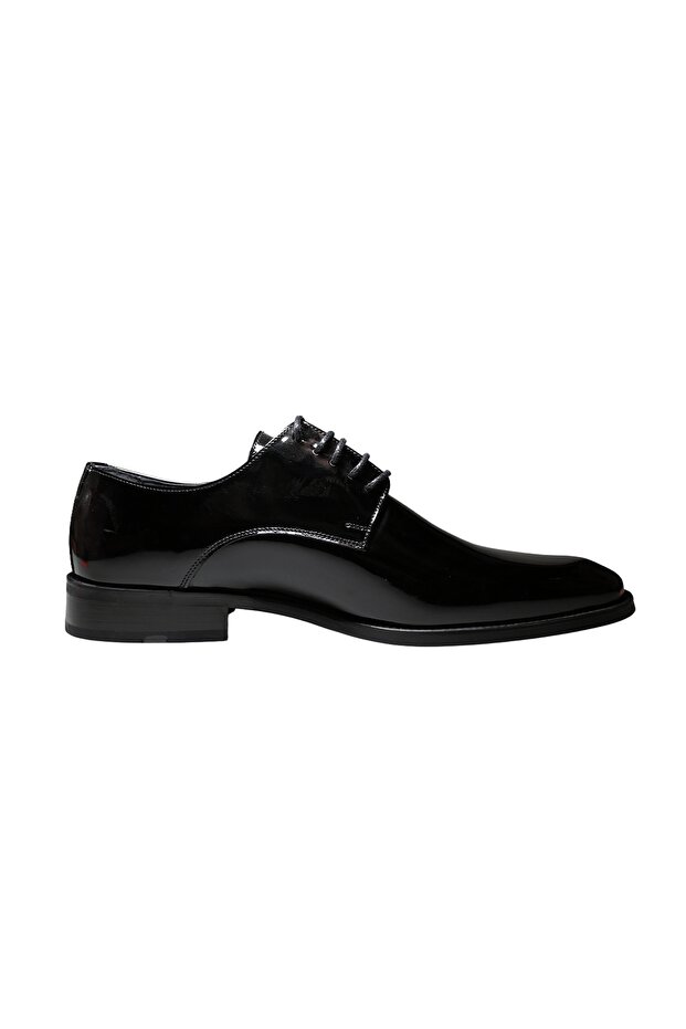 Men's Patent Leather Lace-Up Classic Oxford Black