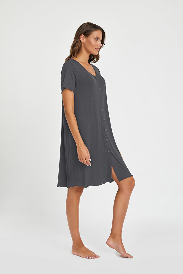 Buttoned Nightgown - 1
