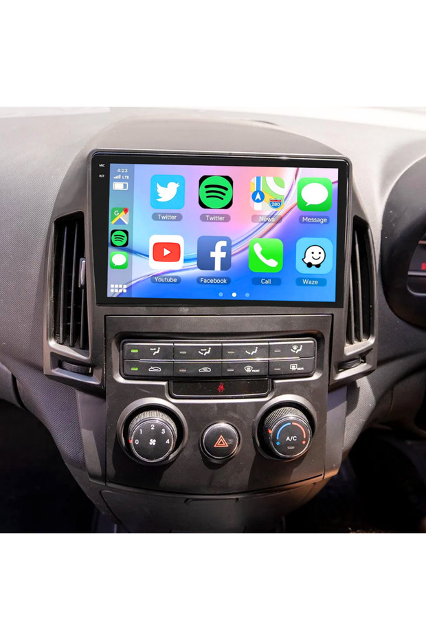 شاشة أندرويد لهيونداي i30 (للسيارات ذات التكييف اليدوي فقط) موديل 2007-2011، ذاكرة وصول عشوائي 8 جيجابايت، ذاكرة تخزين 128 جيجابايت، تدعم أبل كار بلاي وأندرويد أوتو، كاميرا خلفية مدمجة بتقنية AHD.