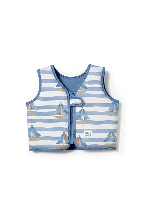 Sailboat Patterned Children's Swimming Vest