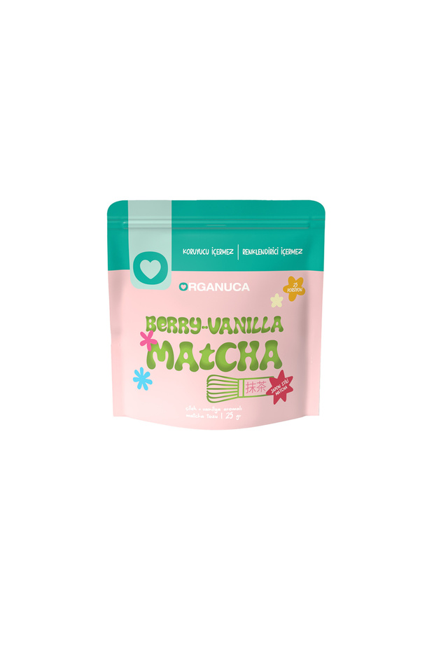 Strawberry + Vanilla Flavored Matcha Powder 25 g