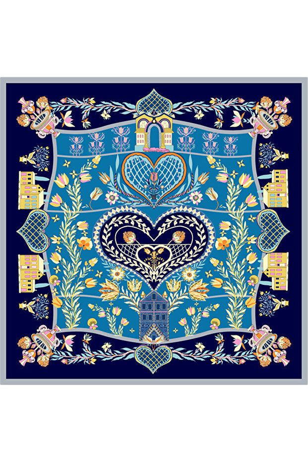 Silk Satin Scarf 2026 Avantgarde Series 100% Silk 90X90