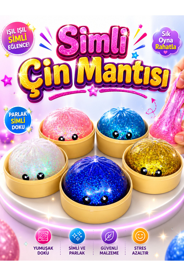 Simli Çin Mantısı Dumpling Squishy