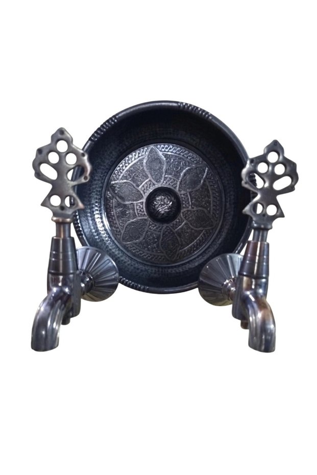 Double Hammam Stone Antique Ottoman Faucet (Luxury, 100% Brass)