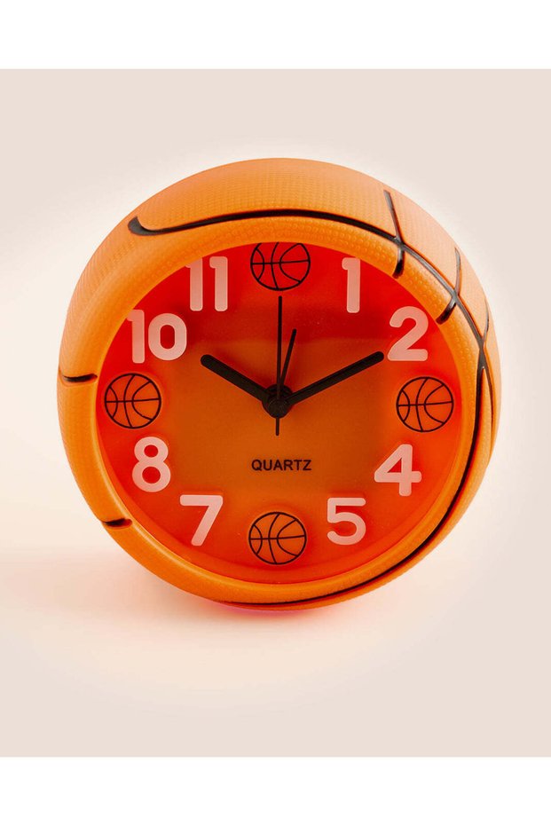 Orange Basketball Mini Alarm Clock