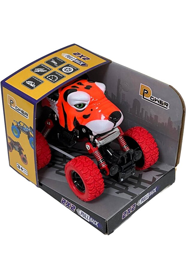 Pullback Crazy Tiger Truck | No Batteries, Fun 3+