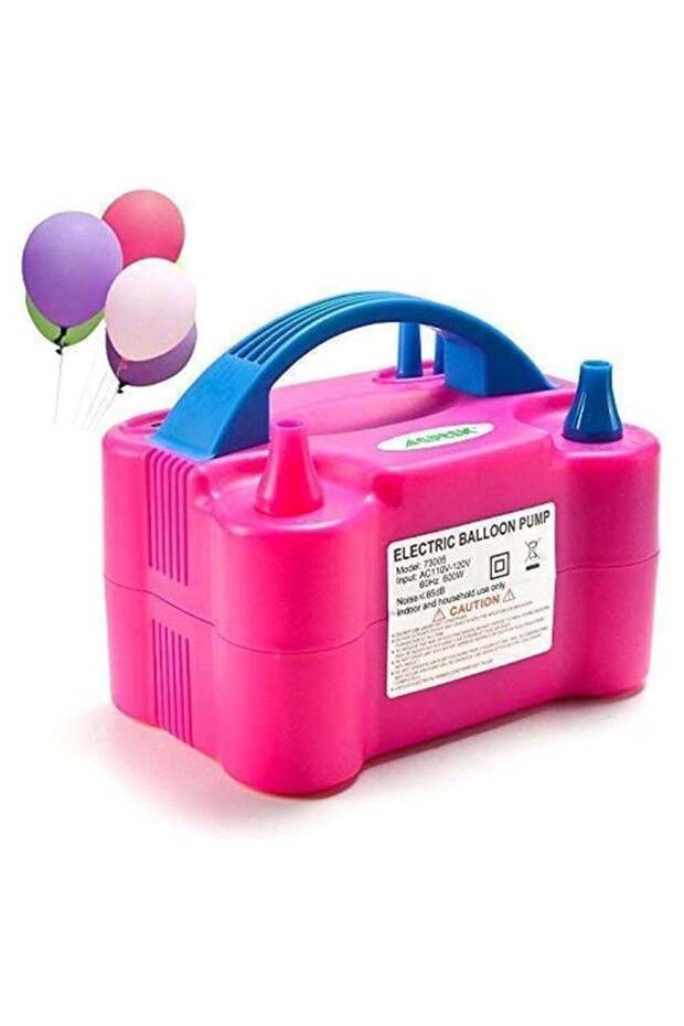 Portable Dual Nozzle Electric Balloon Blower Pump Inflator For Birthday House Anniversary Party Bedroom Decoration M