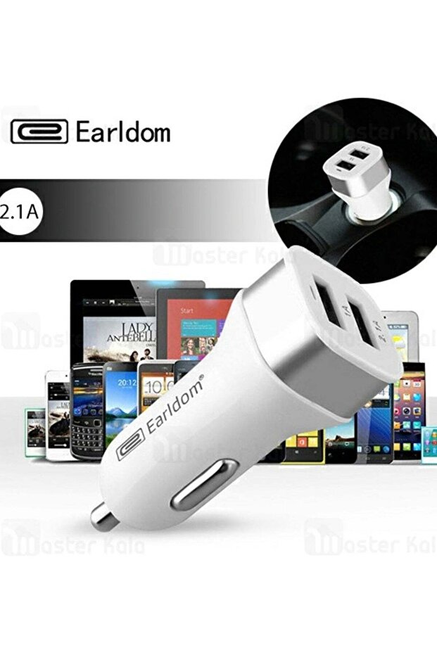 ES-138 Car Charger 2.1A – Compact Dual USB Car Phone Charger for Fast Charging 4.0