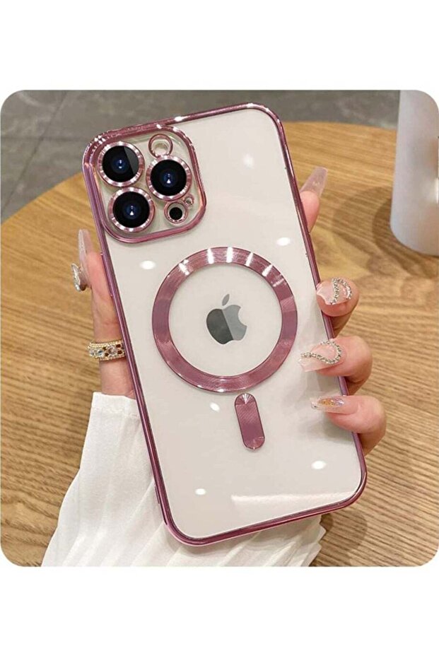 Magnetic Case for iPhone 14 Pro Max [MagSafe] Camera Lens Protector Plating Luxury Cover