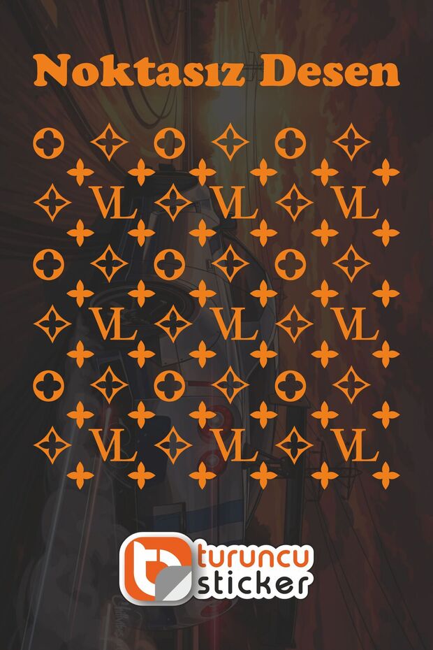 Vl Pattern Coating Sticker Label 25X25 cm - Vehicle - Engine - Laptop - Helmet Sticker