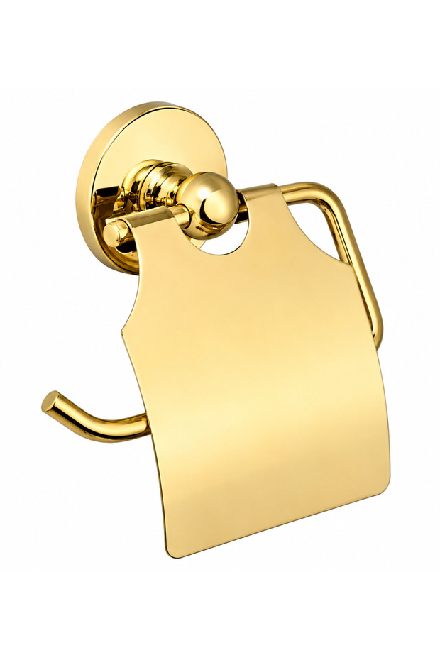 Gold Toilet Paper Holder Gold Rain Series Brass Material Bathroom Accessory