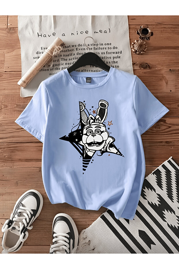 Fnaf Printed Circular Neck Cotton Short Sleeve Children's T-Shirt