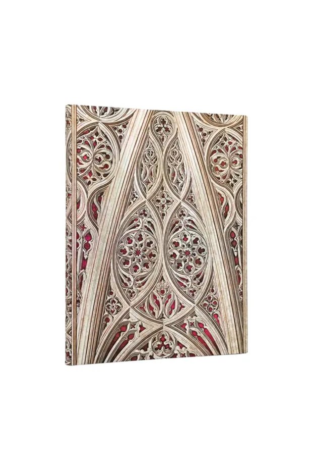 Vault of the Milan Cathedral (Burgundy) Hard Cover 18X23 cm Unlined Notebook Fb1544-5