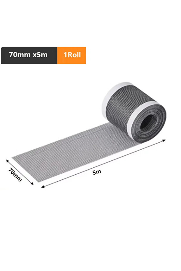 70mmx5m 1Roll 1Roll Self-Adhesive Floor Drain Stickers Cutable Shower Drain Hair Catcher Disposable