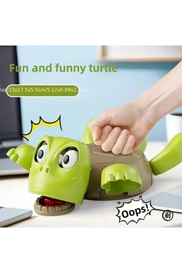Green Panic Turtle Coaster – 3D Printed Funny Mug Mat, Heat Resistant Pad for Coffee, Tea, Home Offi