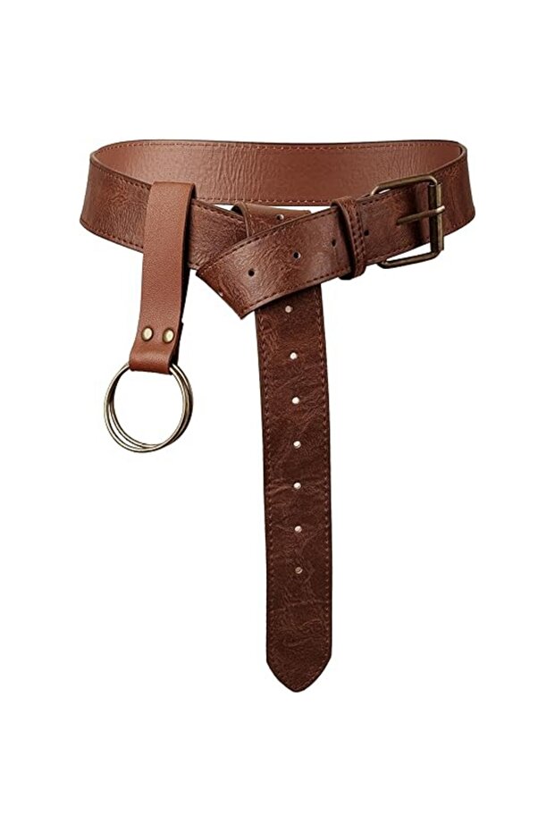 StyleE 2PCS UYEE Medieval Leather Sword Frog Leather Sword Belt Holder Belt Renaissance Accessories