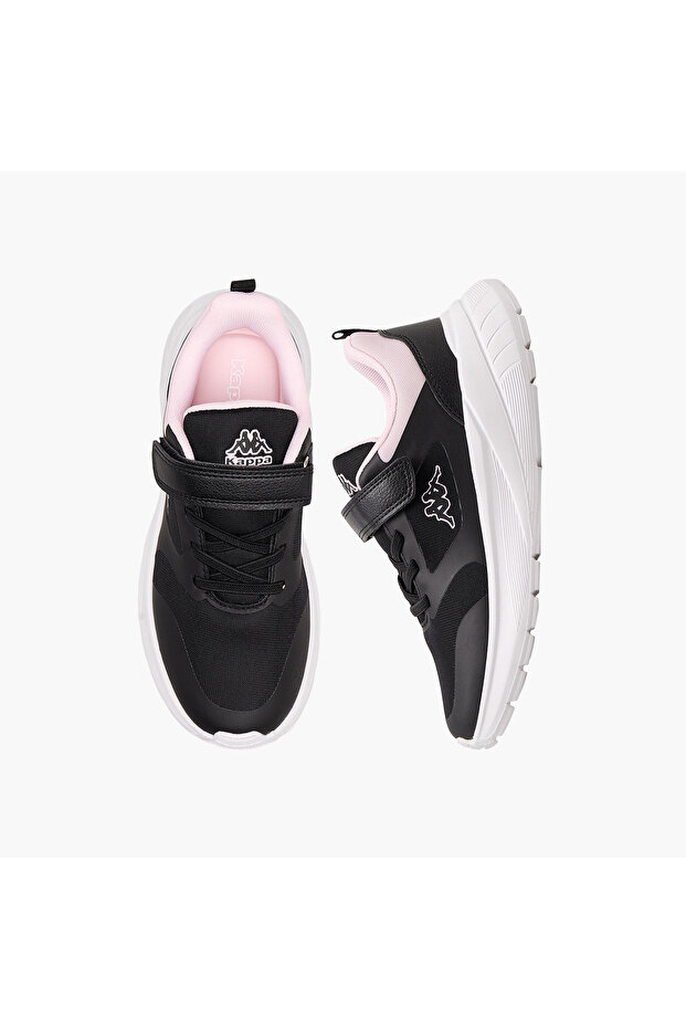 Girls Panelled Hook & Loop Sports Shoes