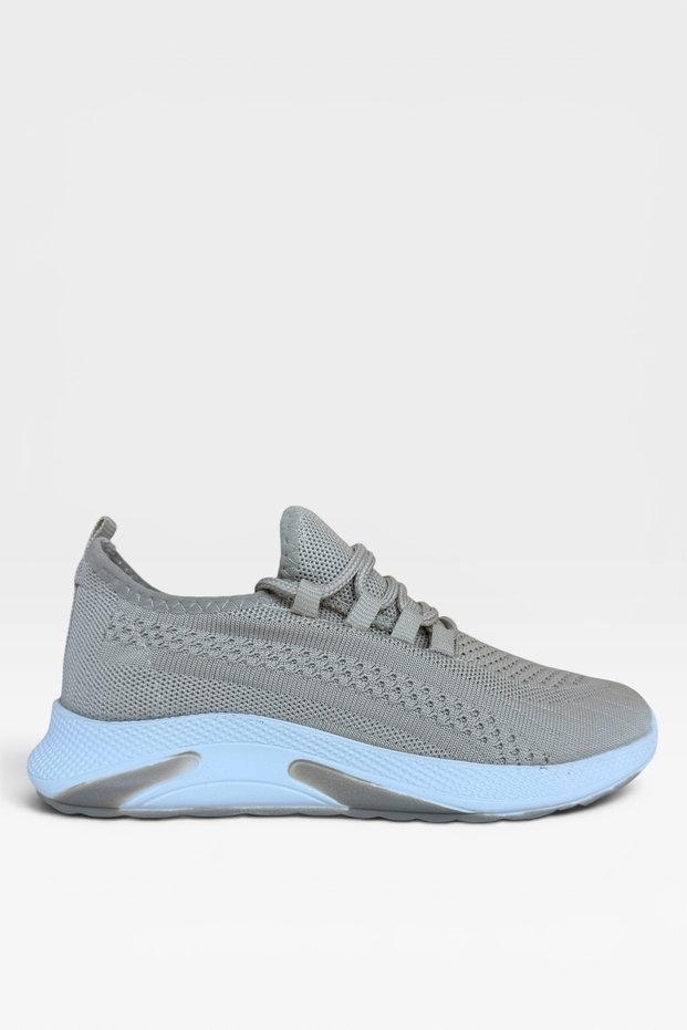 Unisex Summer Knitwear Sports Shoes Beige - White