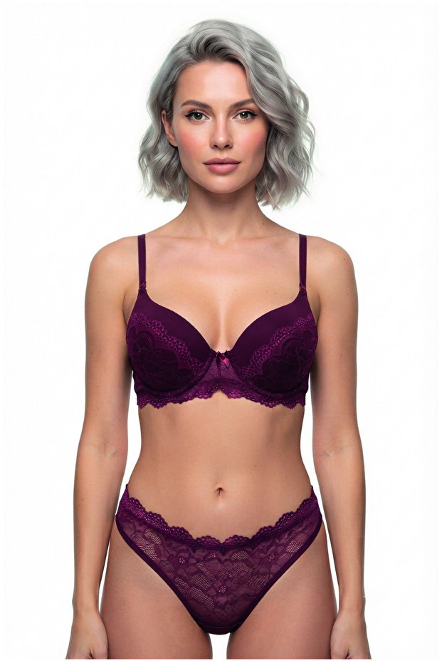 Special Design Padded Lace Bra Set