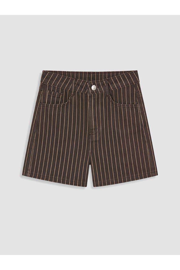 Brown Girls' Gabardine Shorts