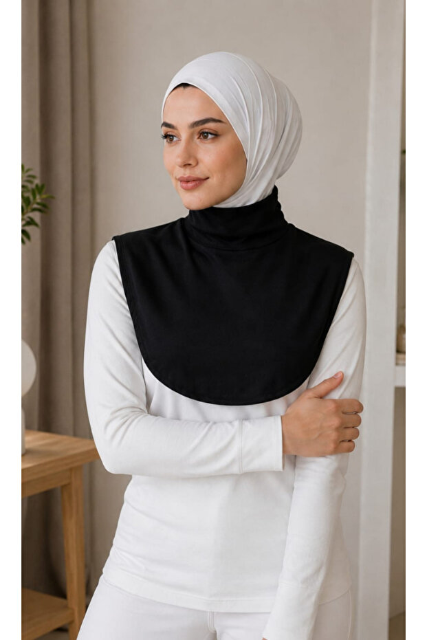 Practical Turtleneck Flexible Lycra Sleeveless Women's Hijab Neck Collar
