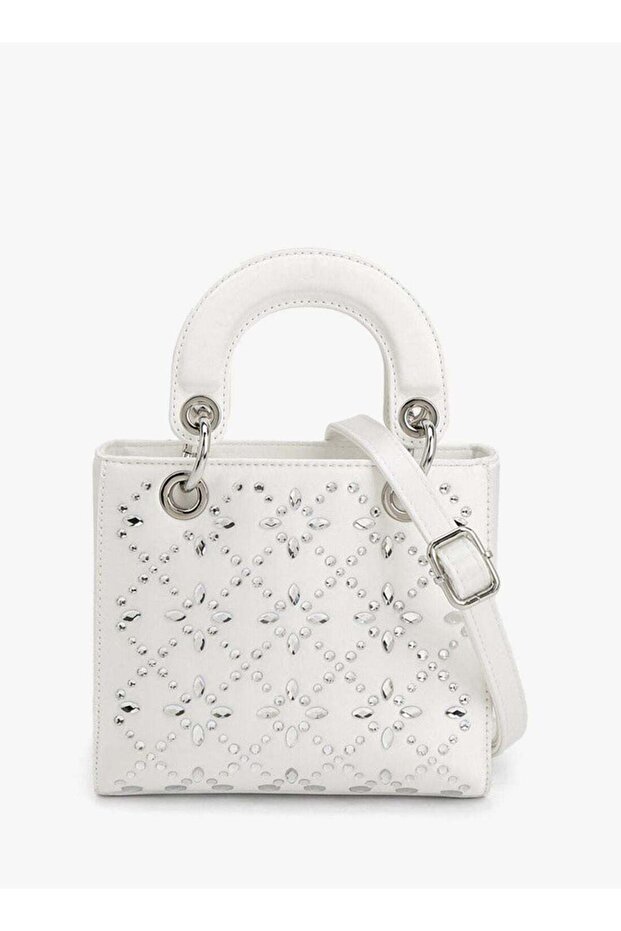 By Shoexpress Floral Bella Embellished Tote Bag With Detachable Strap