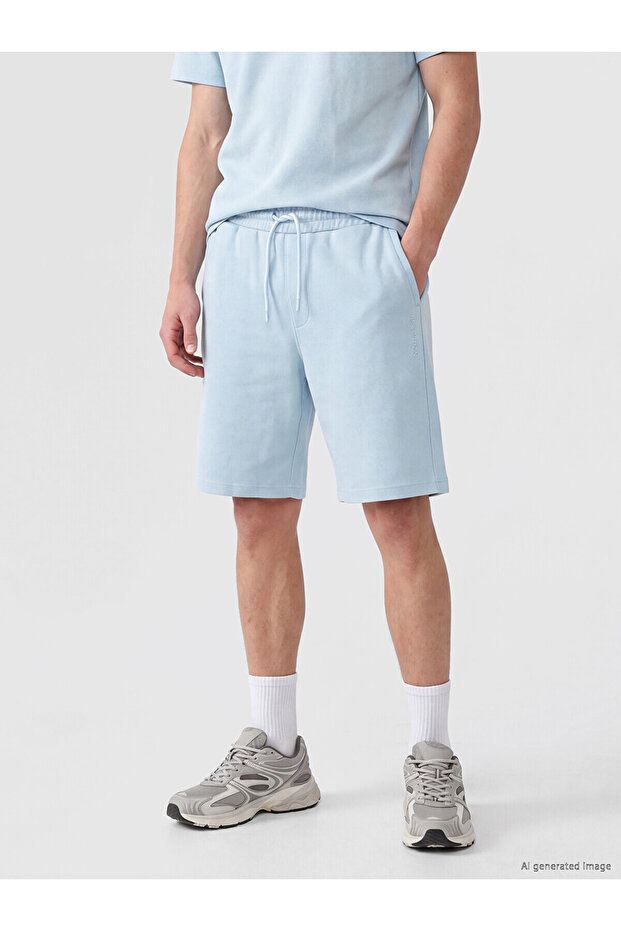 Two Mt Shop Quality Regular Fit Elastic Waist Men's Shorts