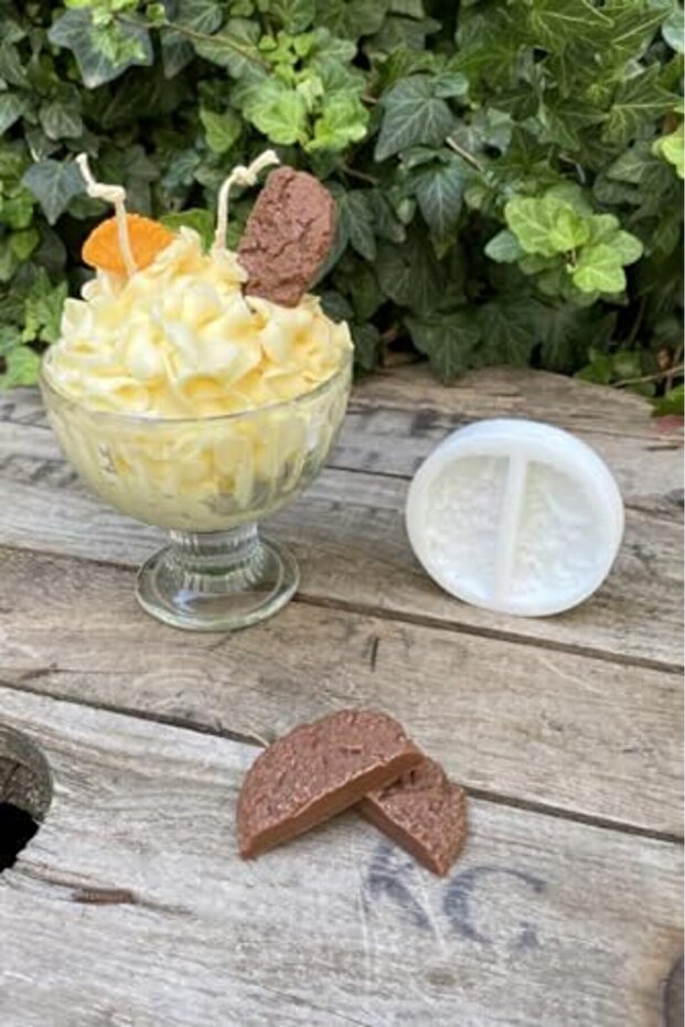 Ysf Shop Concept Cookie Half Double Candle Mold (Silicone) 188675