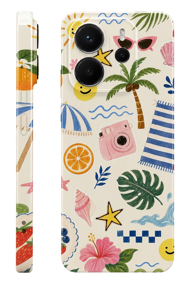 Xiaomi Redmi Note 14 Vacotion Protect Slim Glossy Full Print Camera Protected Phone Case