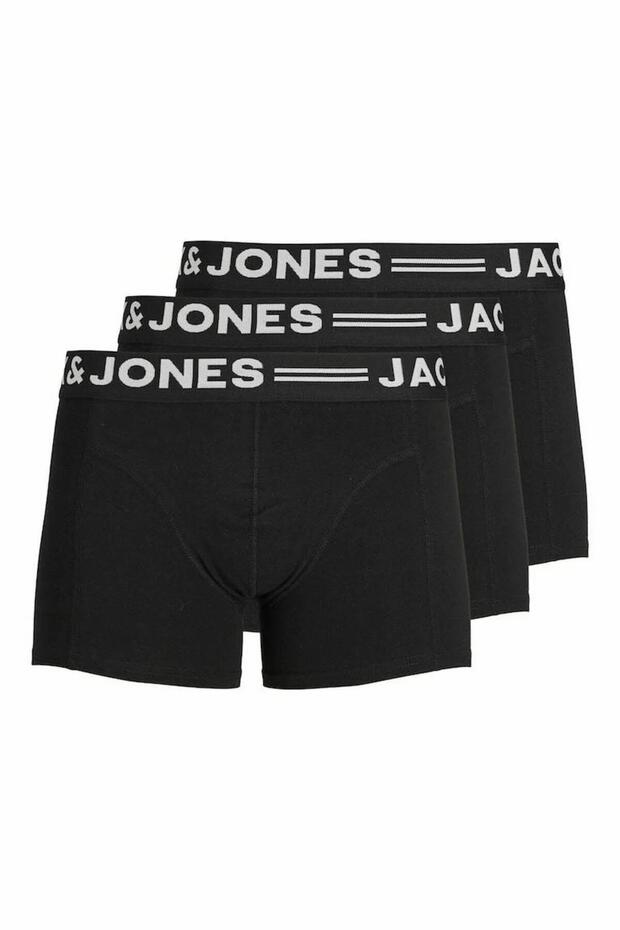 Men's Black2 Sense Trunks 3-Pack Noos Boxer