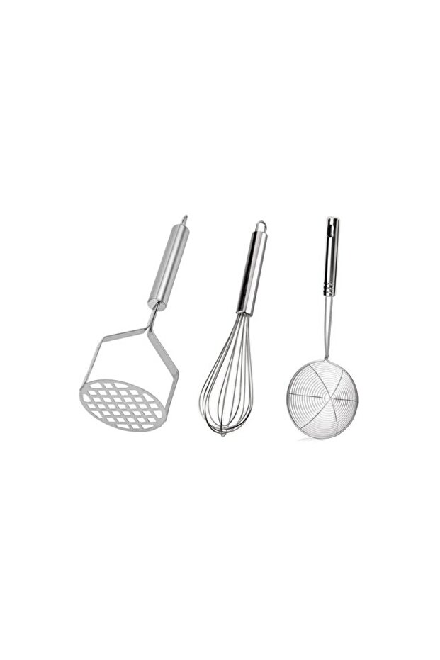 Practical Kitchen Utensils Potato Masher and Whisk Set