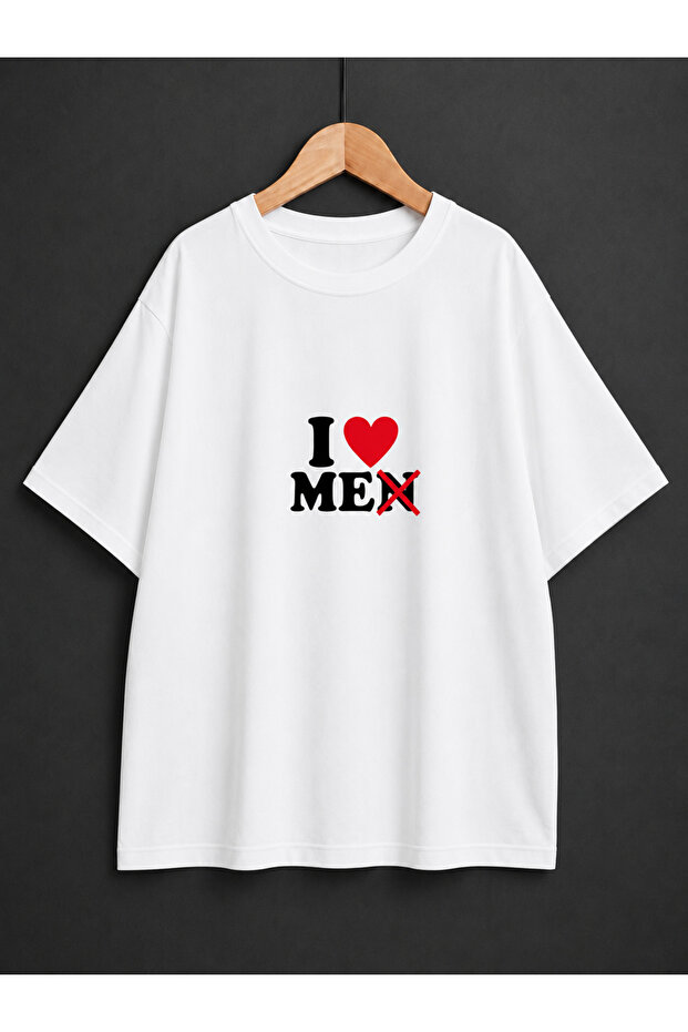 Women's I Love Me Printed Oversized T-Shirt