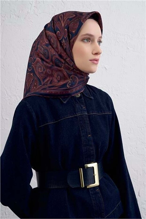 وشاح حرير سيرا 100% 9421D 88