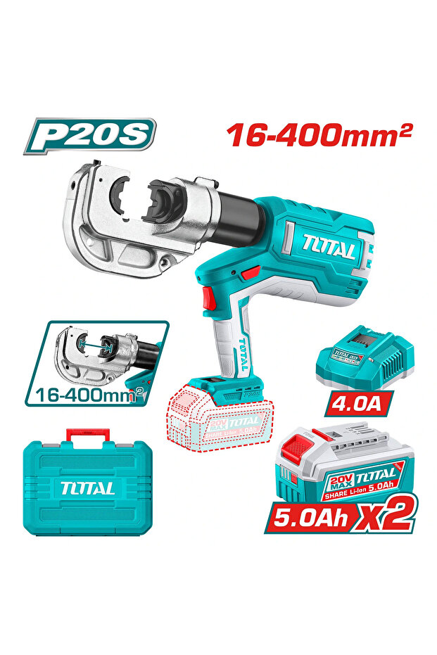 مكبس هيدروليك بطارية 20V 42mm TCTLI2005 توتال