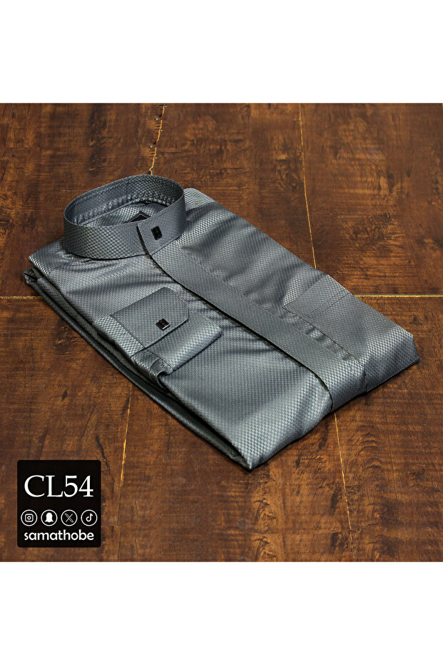 ثوب جاهز رجالي رمادي CL54 طول 56