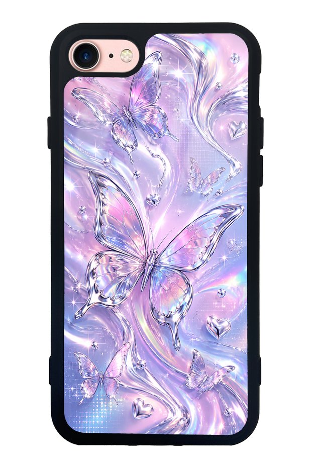 iPhone 7 Iridescent Dream Butterfly Design Glossy Phone Case