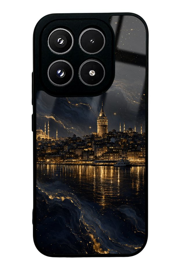 Xiaomi 17 Golden Galata Night Design Glossy Phone Case