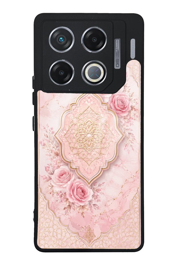 Infinix Gt 20 Pro Glossy Phone Case with Blush Ottoman Rose Design