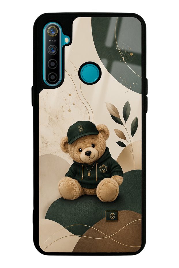 Realme 5I Forest Teddy Design Glossy Phone Case