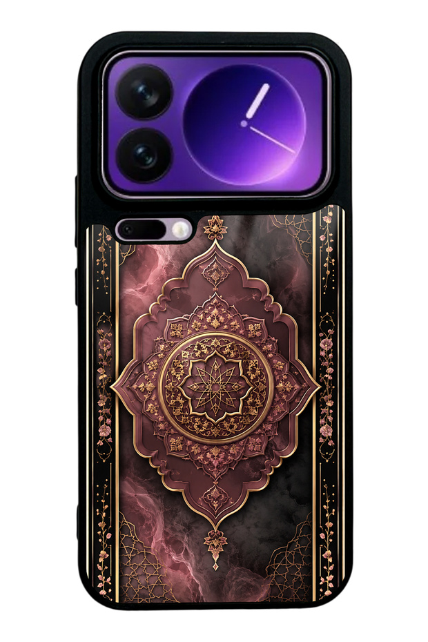 Xiaomi 17 Pro Rosewood Ottoman Medallion Design Glossy Phone Case